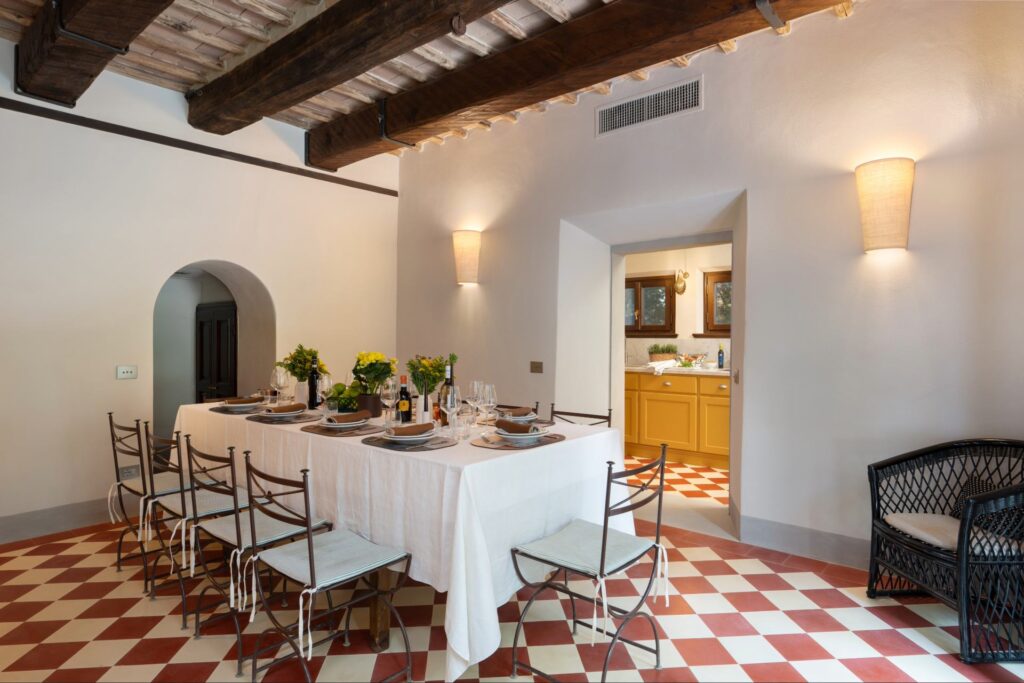 fattoria-dei-vegi-castellina-in-chianti-lunch room-prestigio-collection